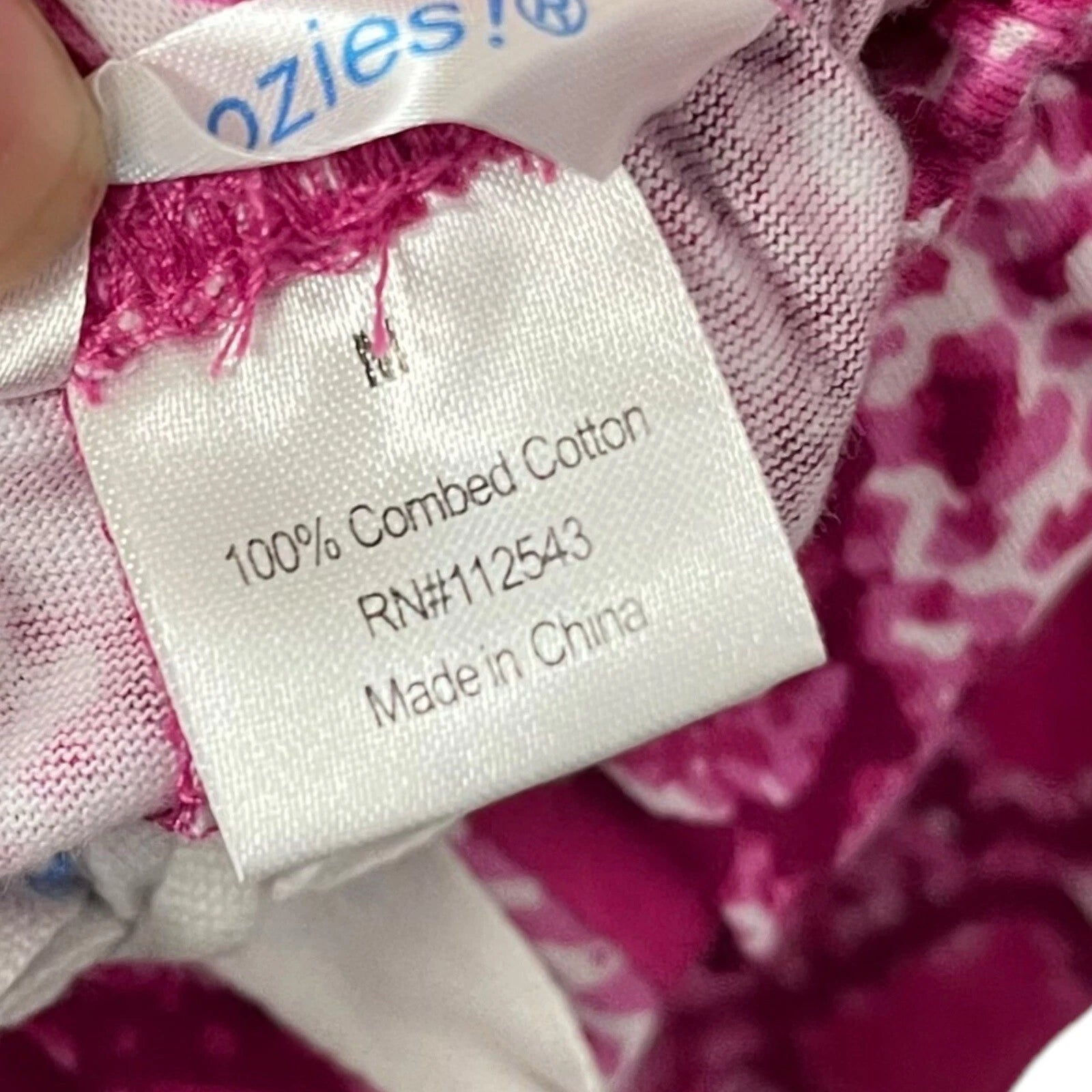 Snoozies Drawstring Pajama Shorts Women's M Pink Snake Skin Reptile Print NEW