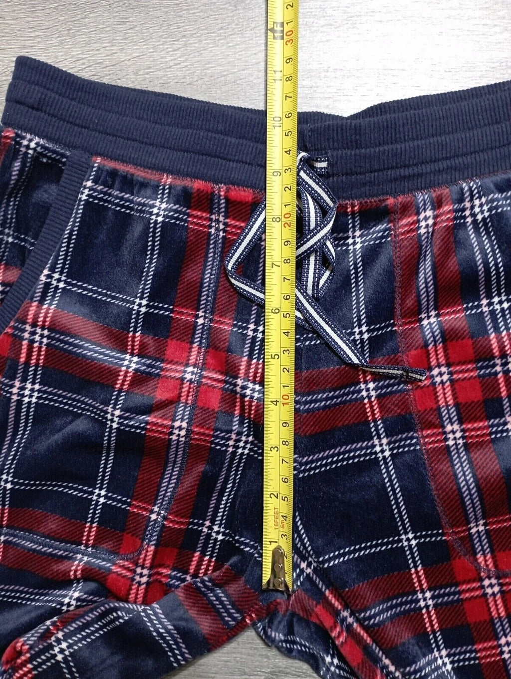 Nautica Pajama Set Adult Small *2PC* Red/Blue Fleece Winter Womens