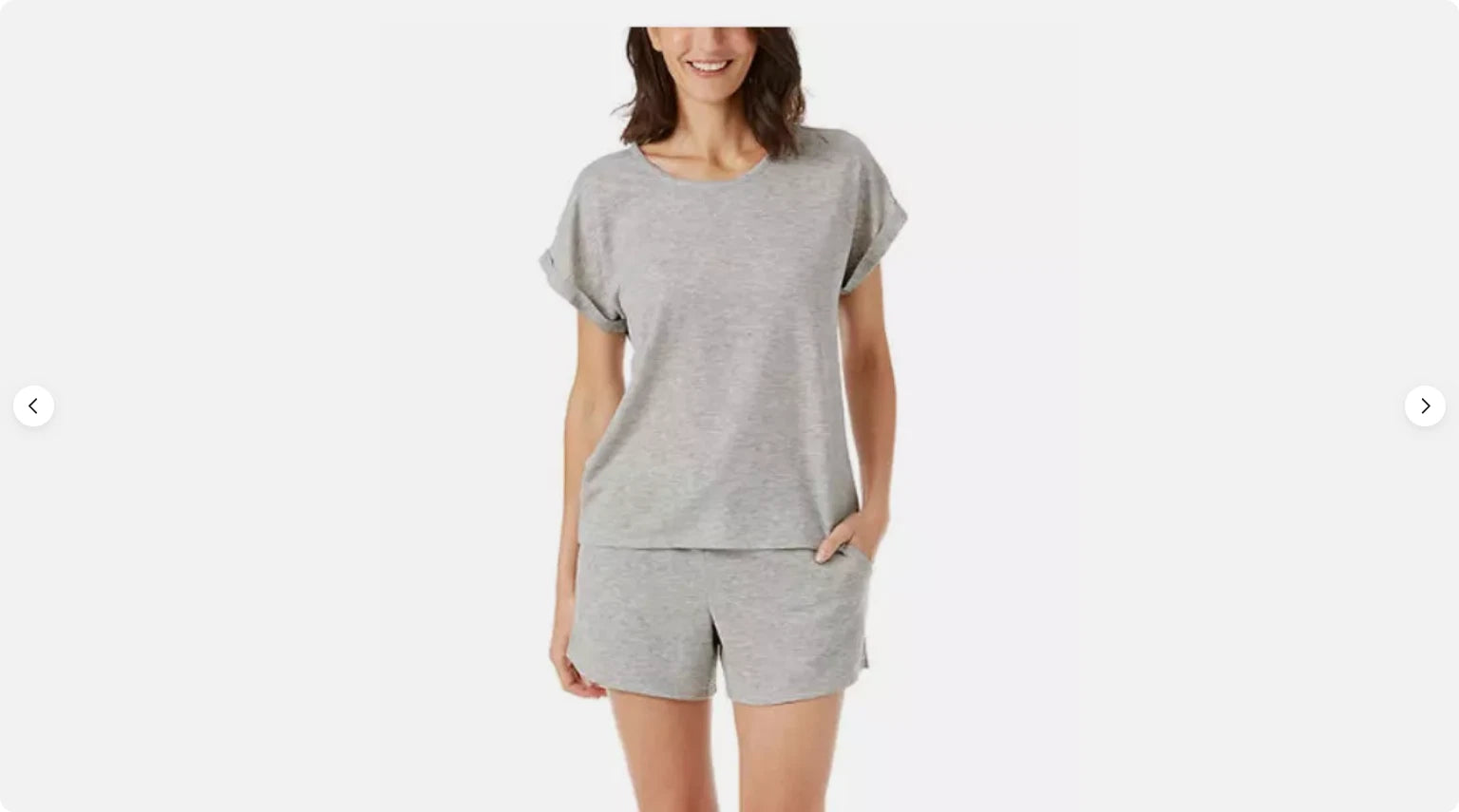 Lucky Brand Women's 3 Piece Short Sleep Set (Heather Grey, Size Small) NWT