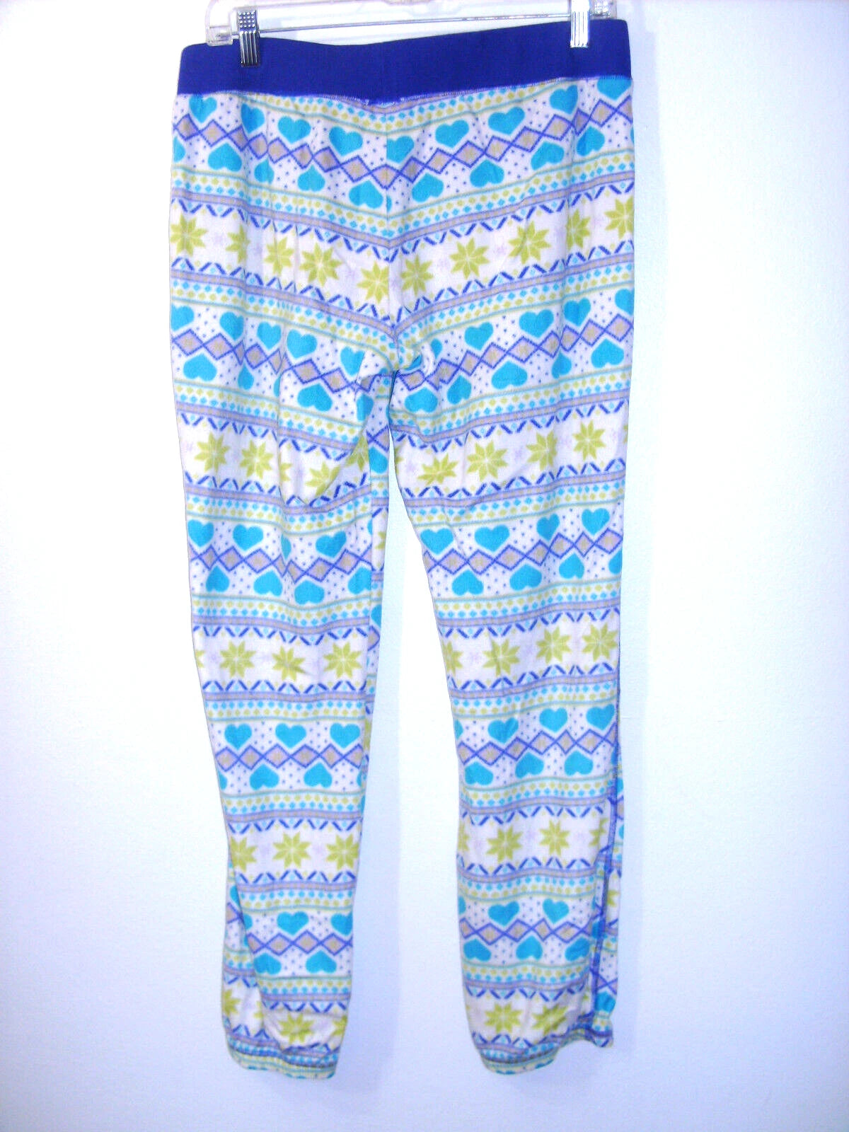 Flirtitude Size L Purple w/Multi-Color Warm Fleece  Pajamas