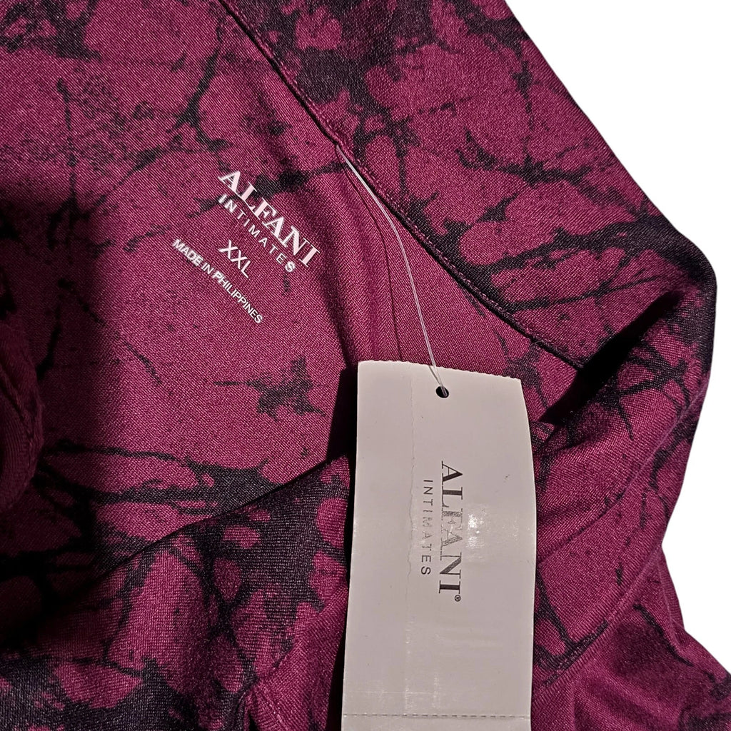 ALFANO 2 Pcs Allover Print Pajama Set Womens XXL