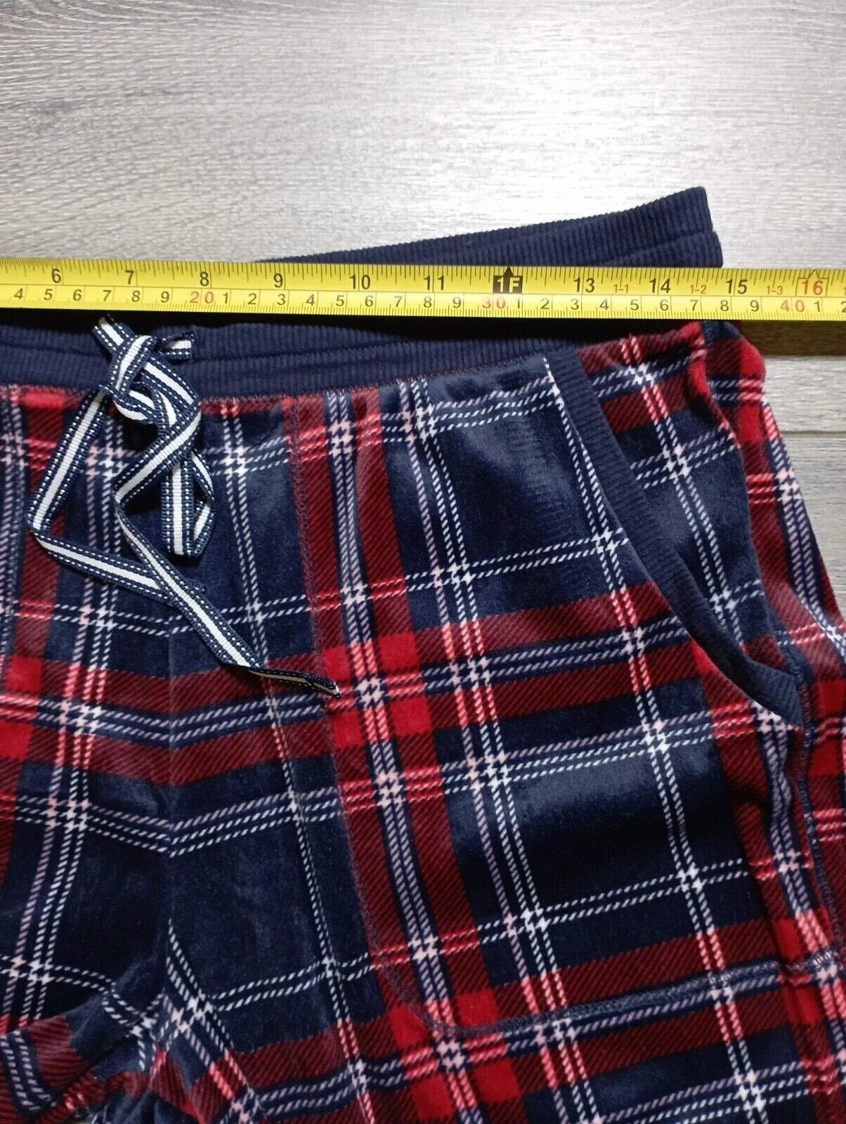 Nautica Pajama Set Adult Small *2PC* Red/Blue Fleece Winter Womens