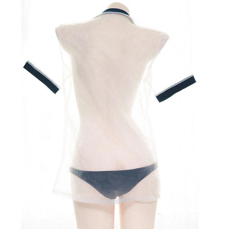 Fun Performance Uniform Underwear Transparent Set Sports Women's Sexy Pajamas