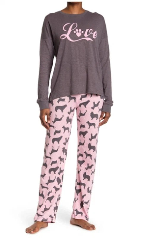 NWT Cozy Zoe SM Long Sleeve Love Dogs Pajama Set 112925