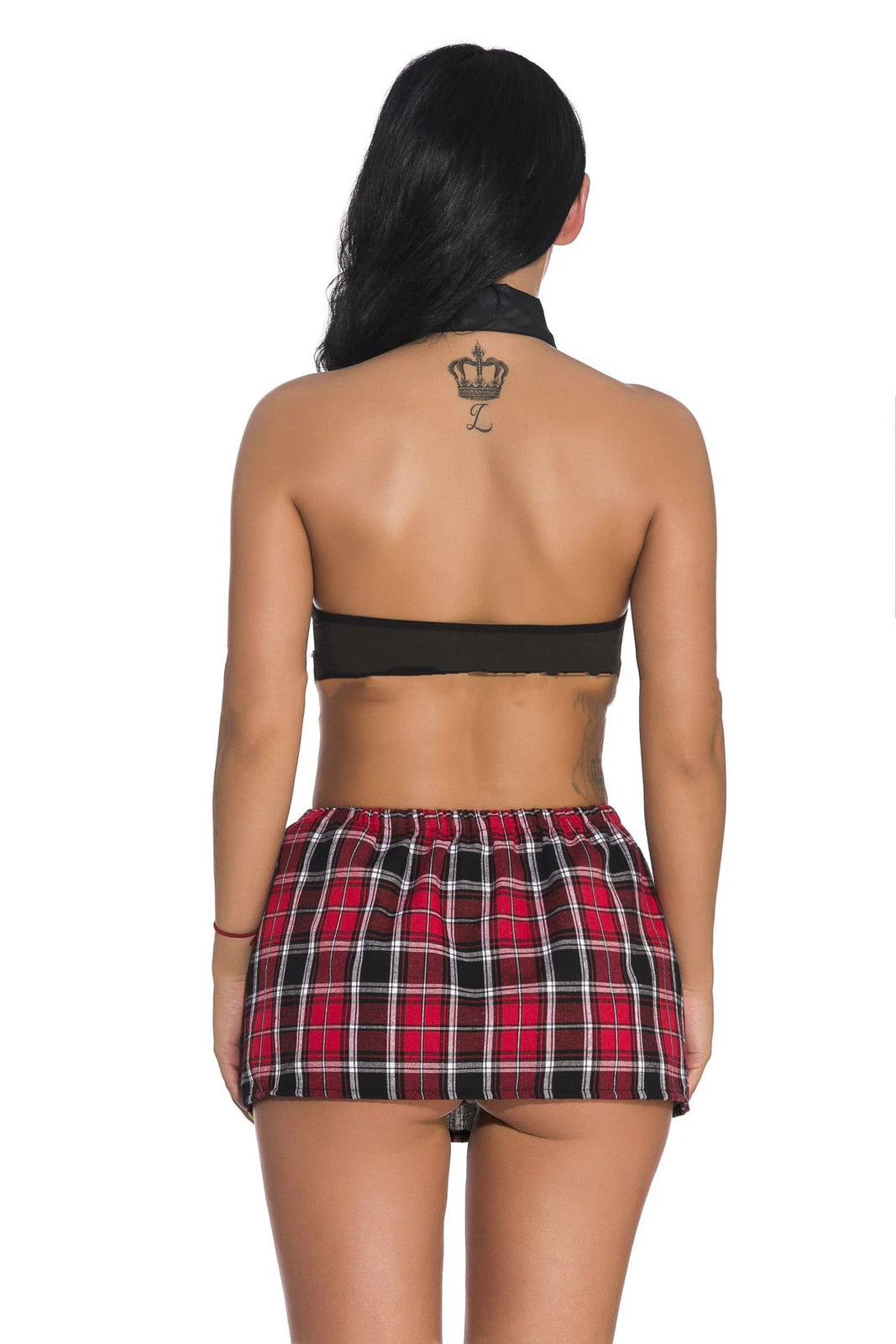 Sexy Womens 2PCS Cosplay School Girls Lingerie Tops Skirt Set Underwear Cubwear.