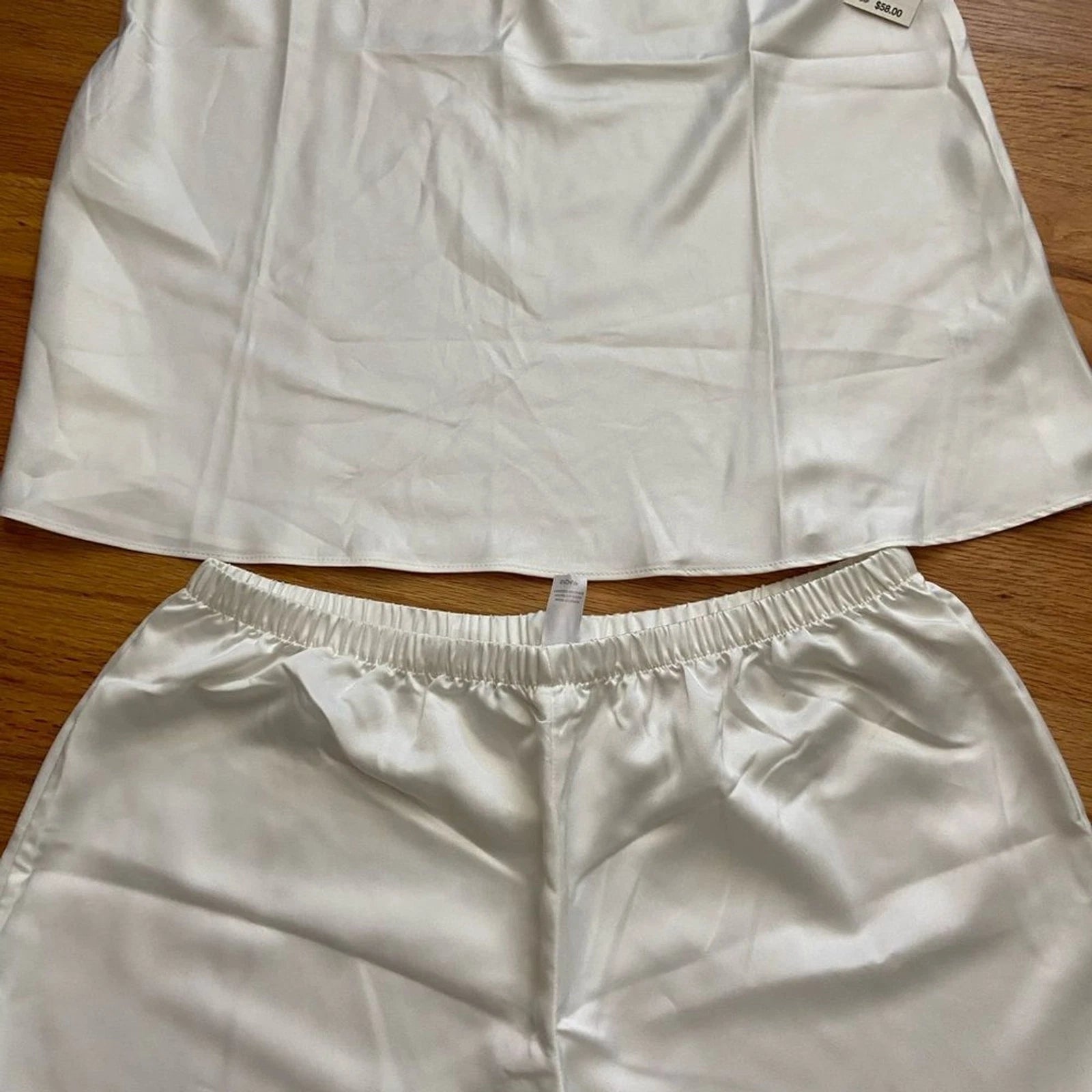 NWT Flora Nikrooz Claudine Matte Shirt Set with Lace