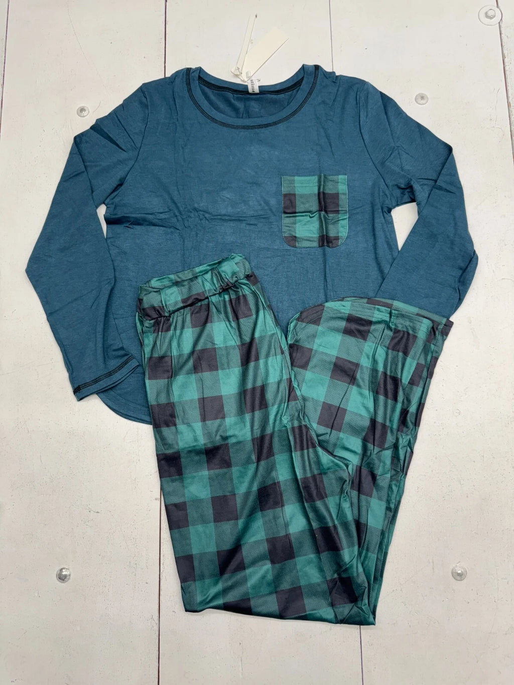 Namatime Blue 2 Piece Pajama Set Womens Size Medium