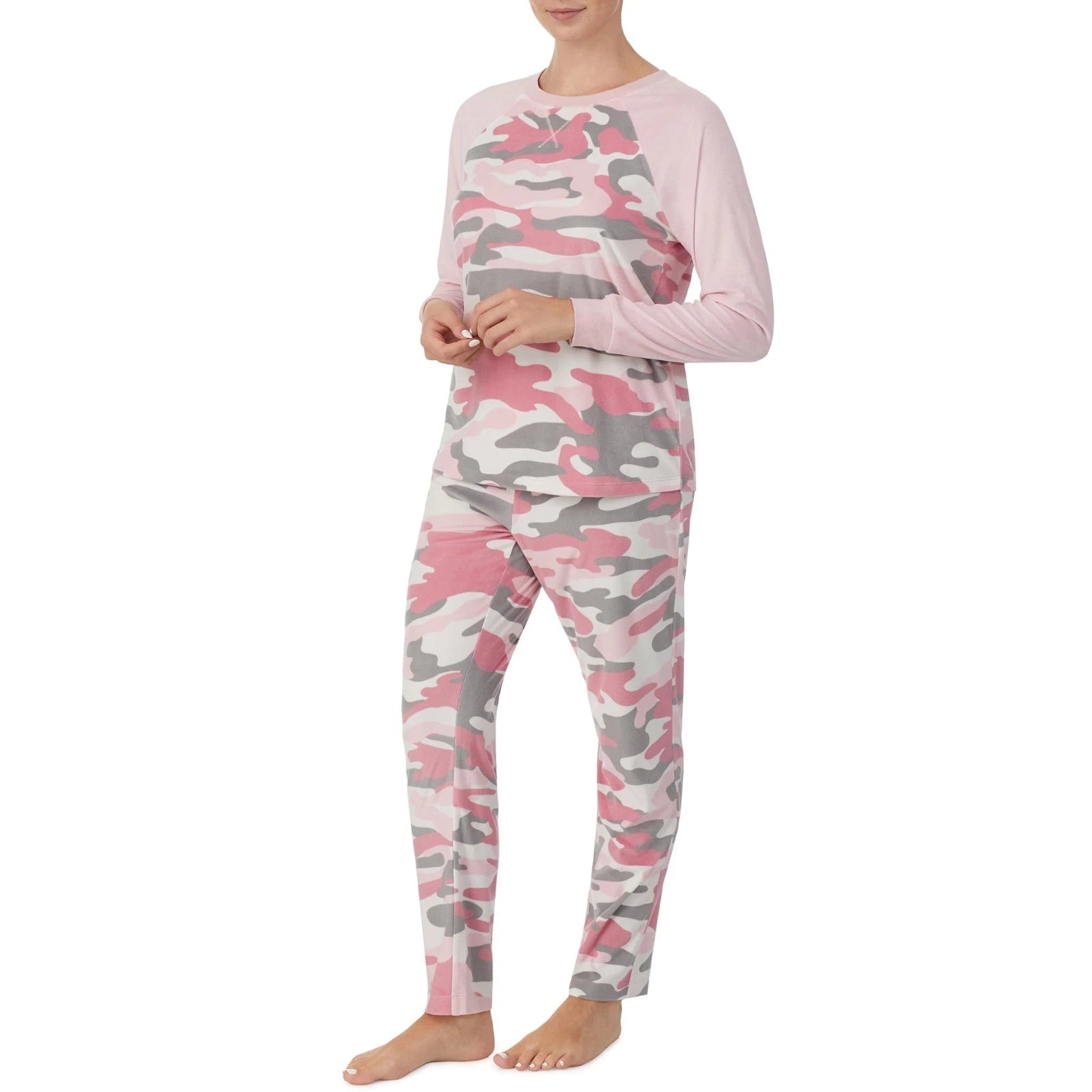 Secret Treasures Pajama Set Woman's 3XL (22W-24W) Pink Camouflaged Valor New