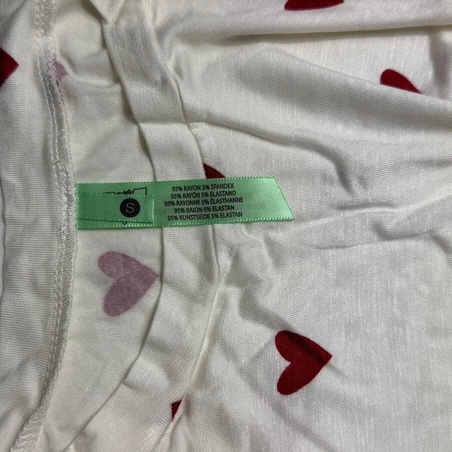 New Honeydew Intimates All American Shortie Set Ivory Hearts Size S