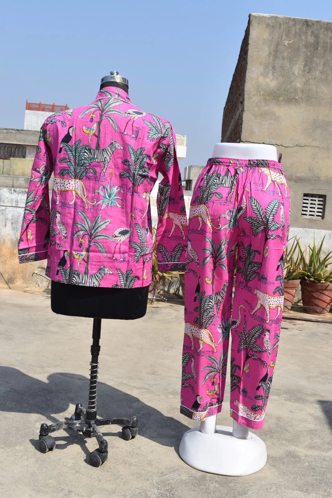 Printed night suit Summer nightwear Sleepwear night suit Relaxation outfit