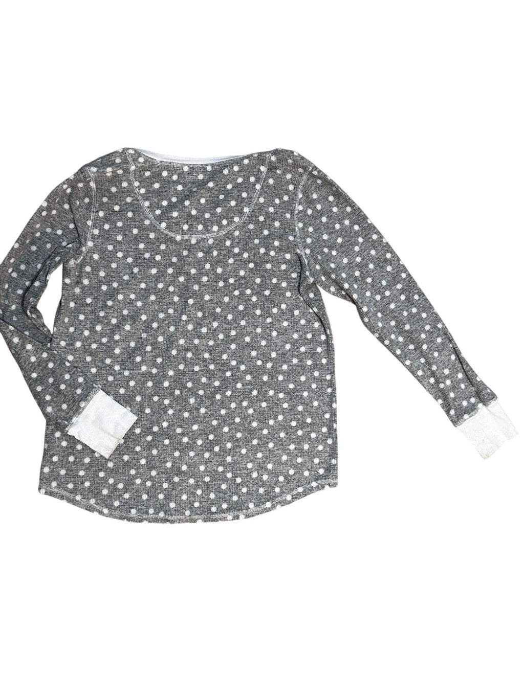 Náutica Gray White Polka-Dot Pajama Set Womens Medium 1669