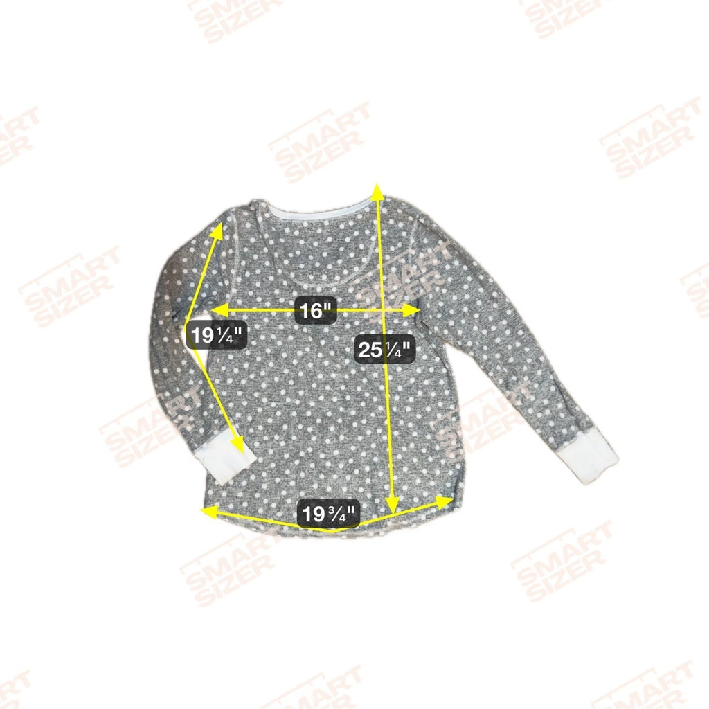 Náutica Gray White Polka-Dot Pajama Set Womens Medium 1669