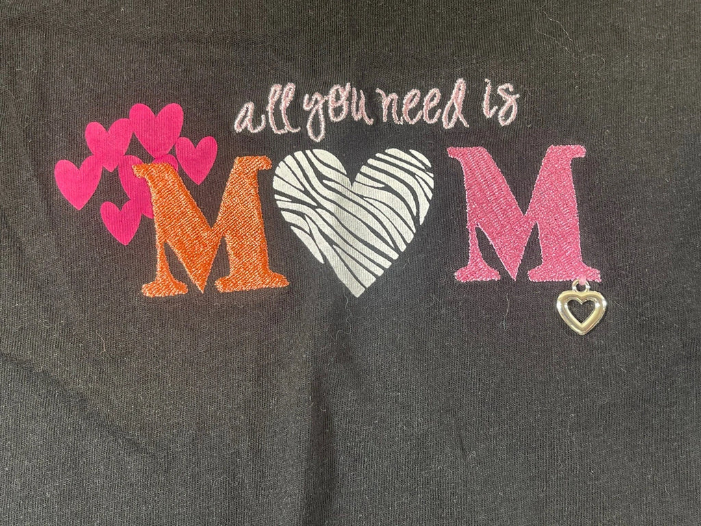 All You Need Is Mom Woman’s Cotton Blend Sleepwear Tee Pant 2Pc Set S 4-6