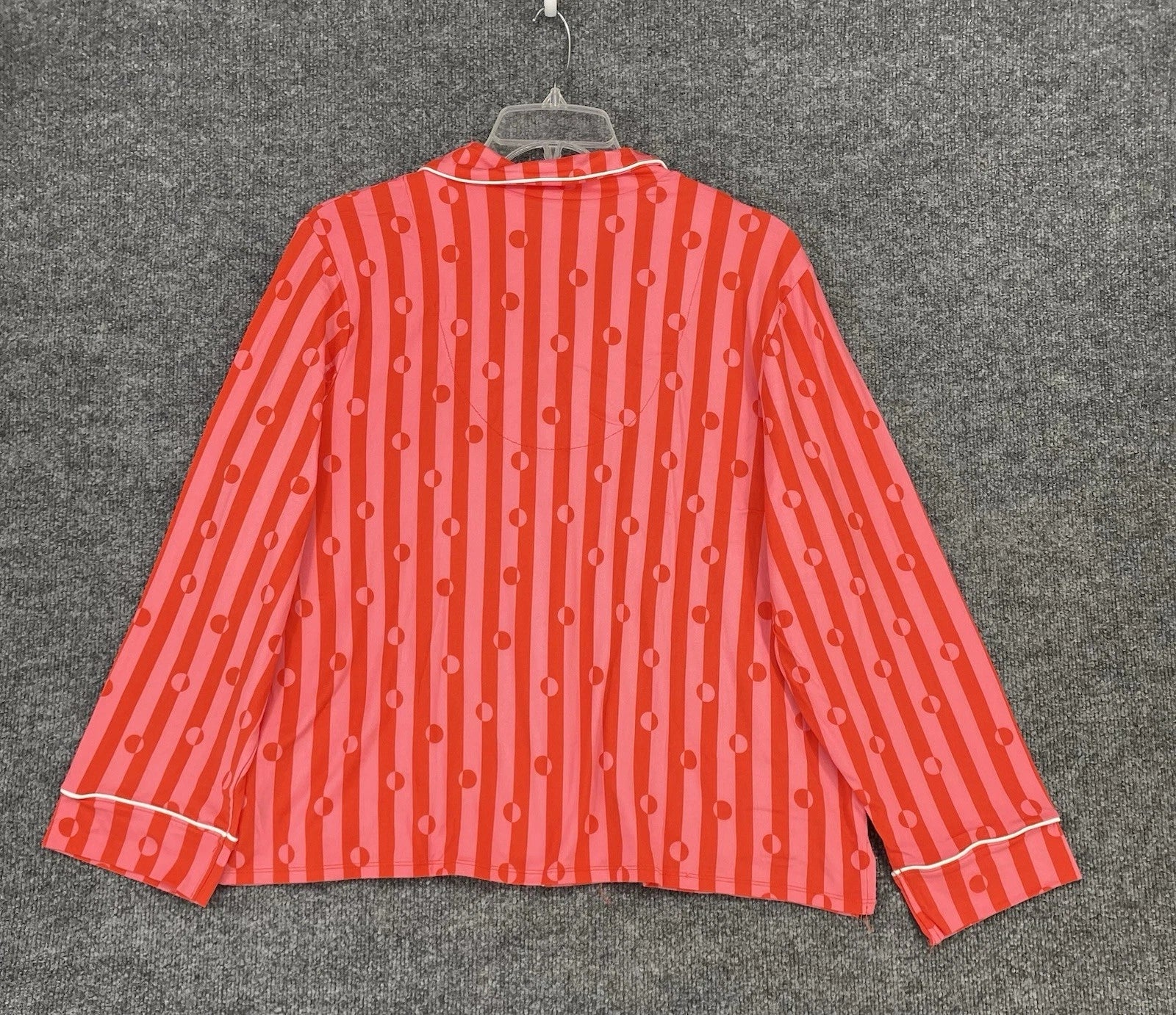 NEW Beauty Sleep Social Pajama Set Long Sleeve Top Short Womens XXL Red Pink
