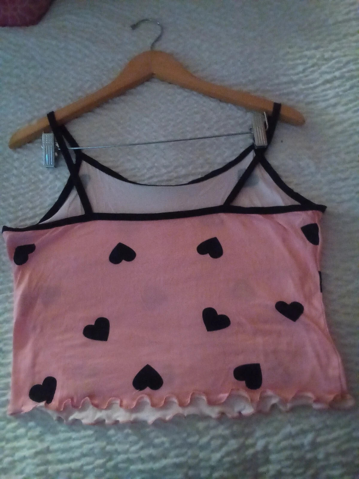HEART PRINT PAJAMA SET SIZE L