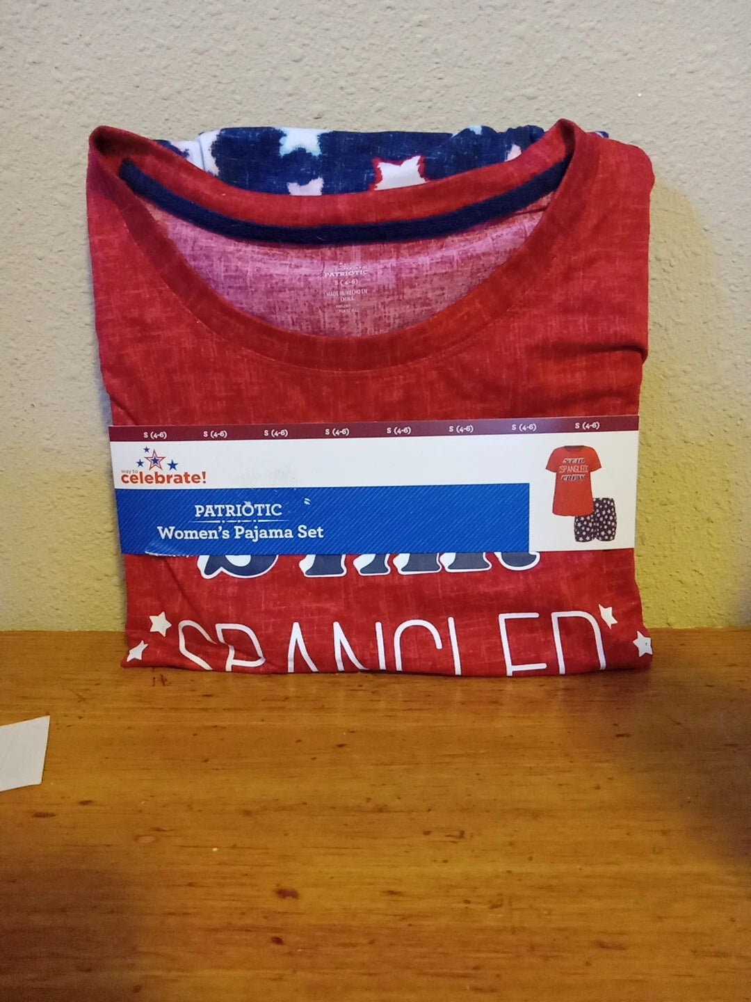Patriotic Women's Pajama Set  Small 4-6