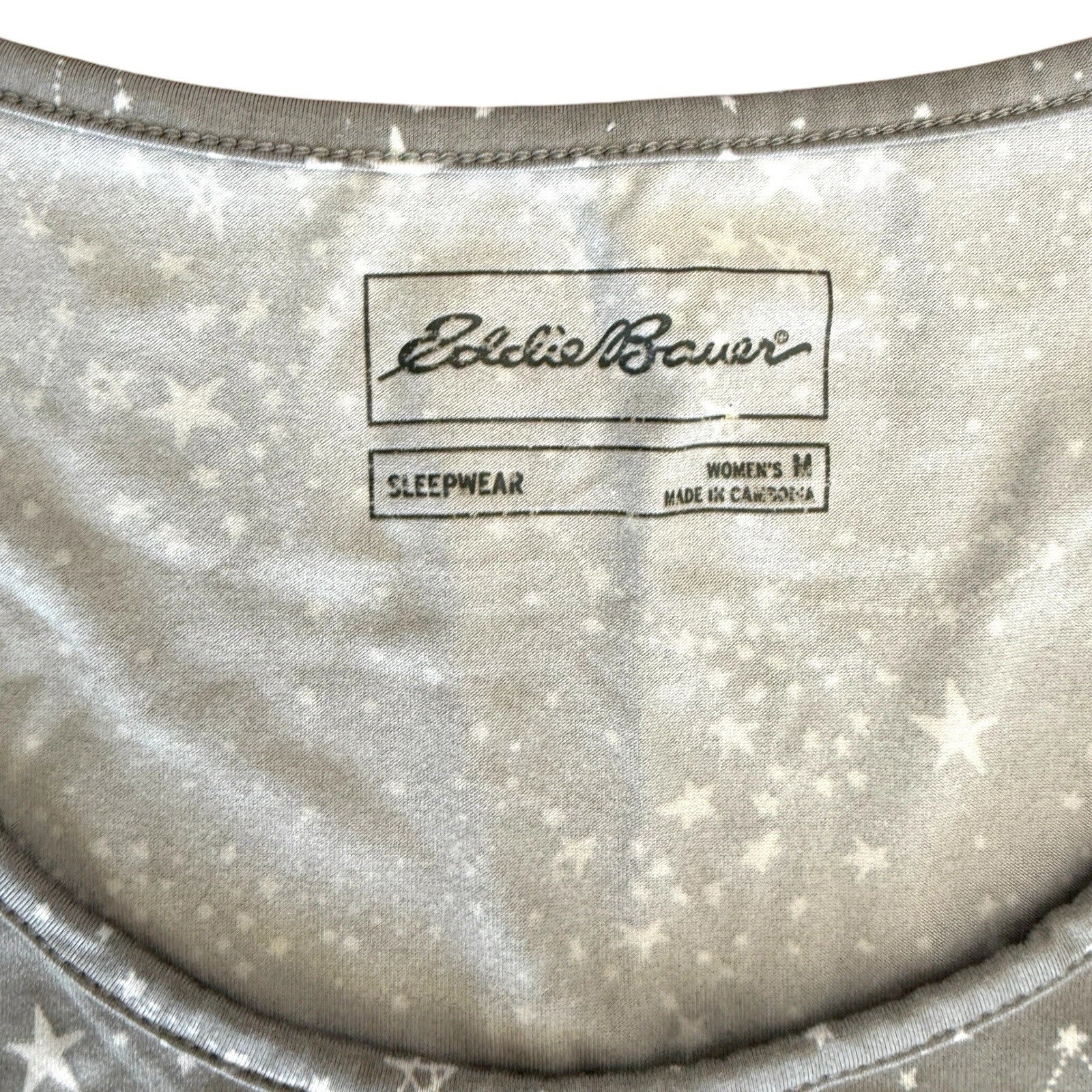 Eddie Bauer Sleepwear Women’s Size M 2 Piece Pajama Set Stars Constellations