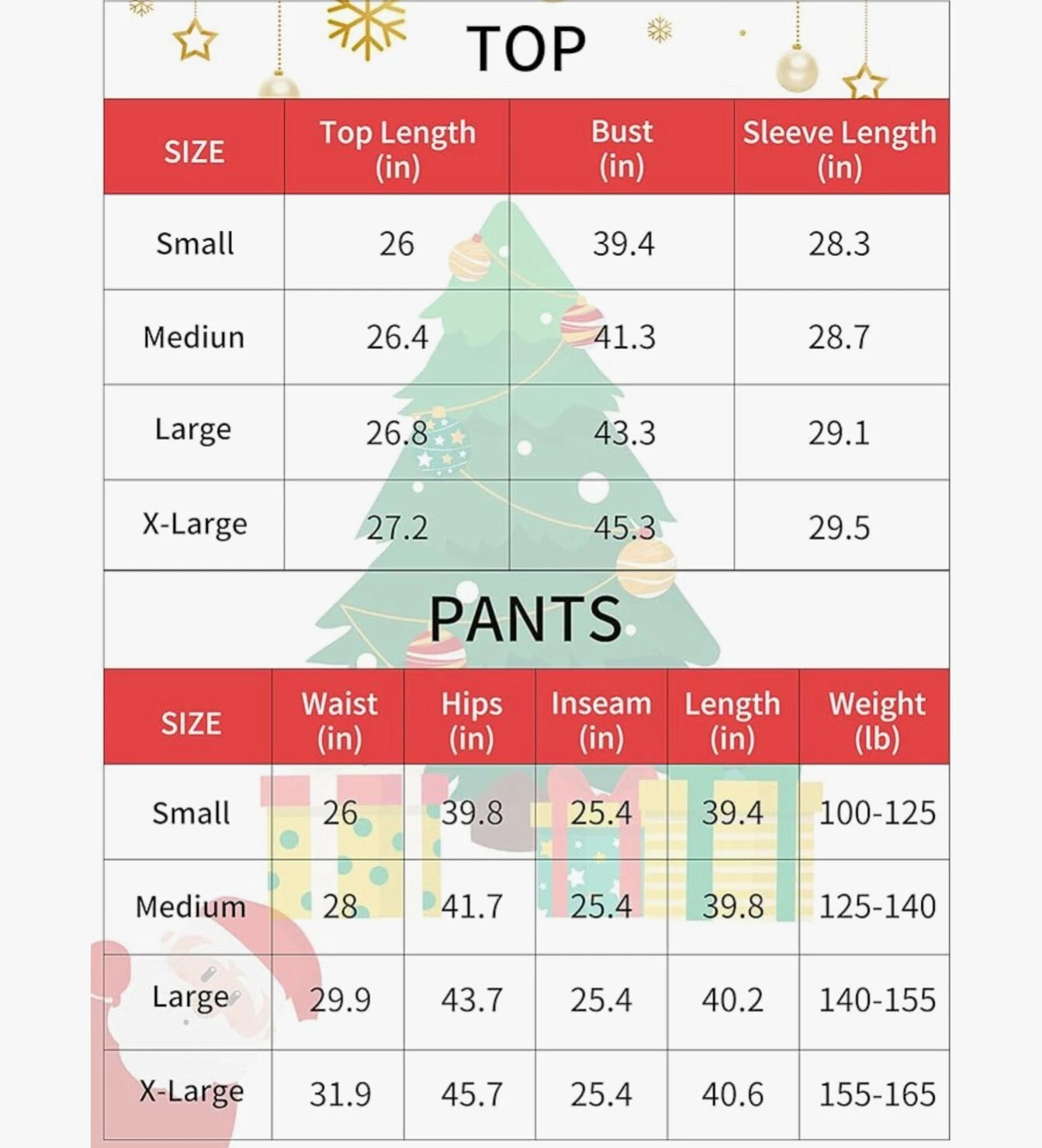 Christmas Pajamas for Women, Long Sleeve Holiday Pjs Printed Matching Sleepwear