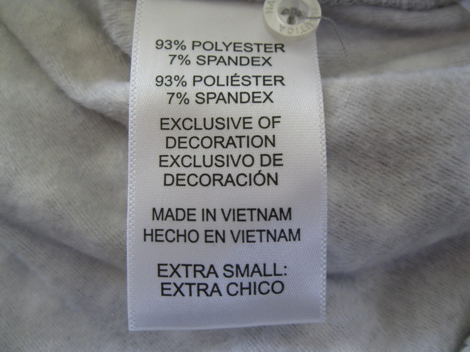 Nautica Women's 2 Piece Fleece Pajama Sleepwear Set, grey, XS (1019)