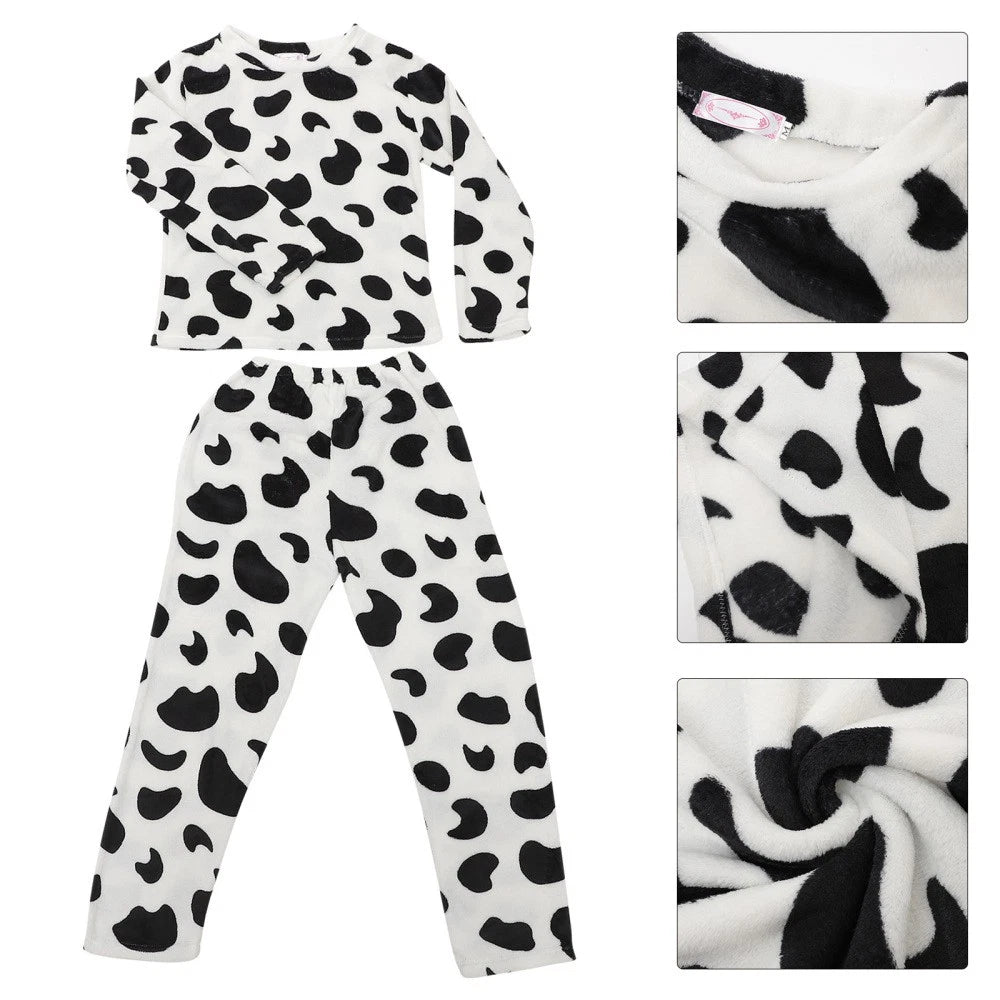 Loungewear Sets for Women Miss Woman Warm Pajamas Flannel Nighty