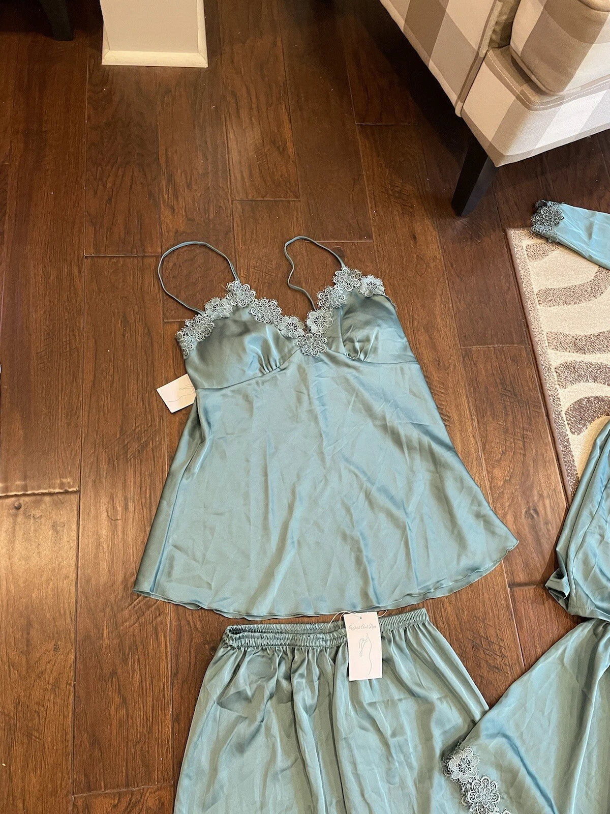 NWT Waist And Lace 4 Piece Silly Sleep Set XXL READ