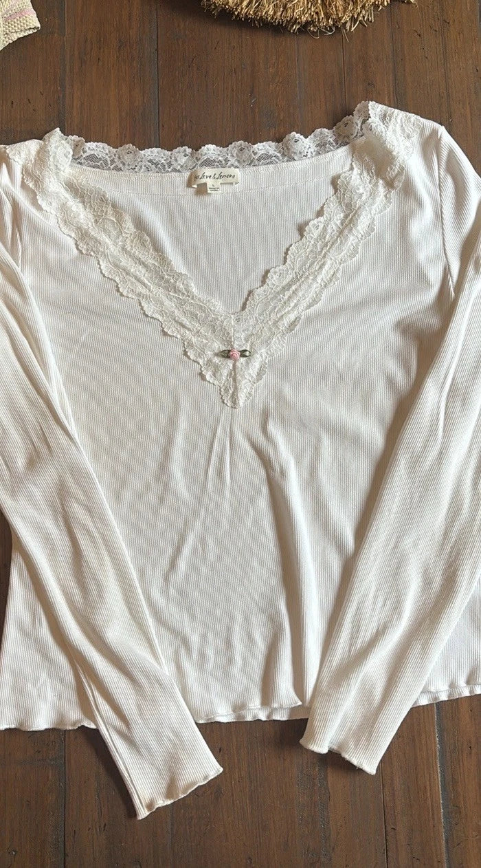 For Love And Lemons Eilsey 2 Piece Pajama Set XL & L
