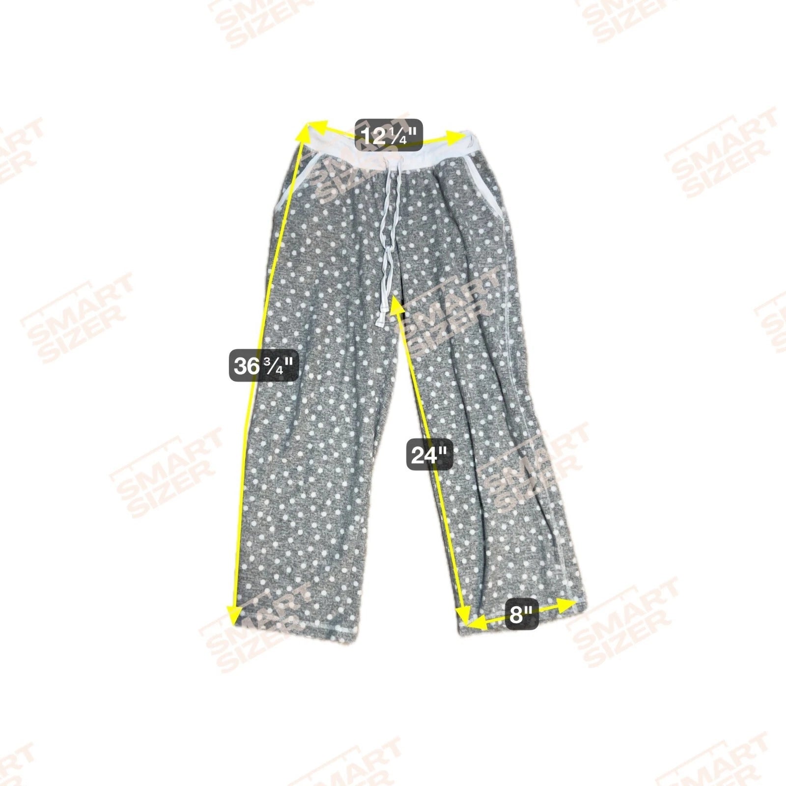 Náutica Gray White Polka-Dot Pajama Set Womens Medium 1669