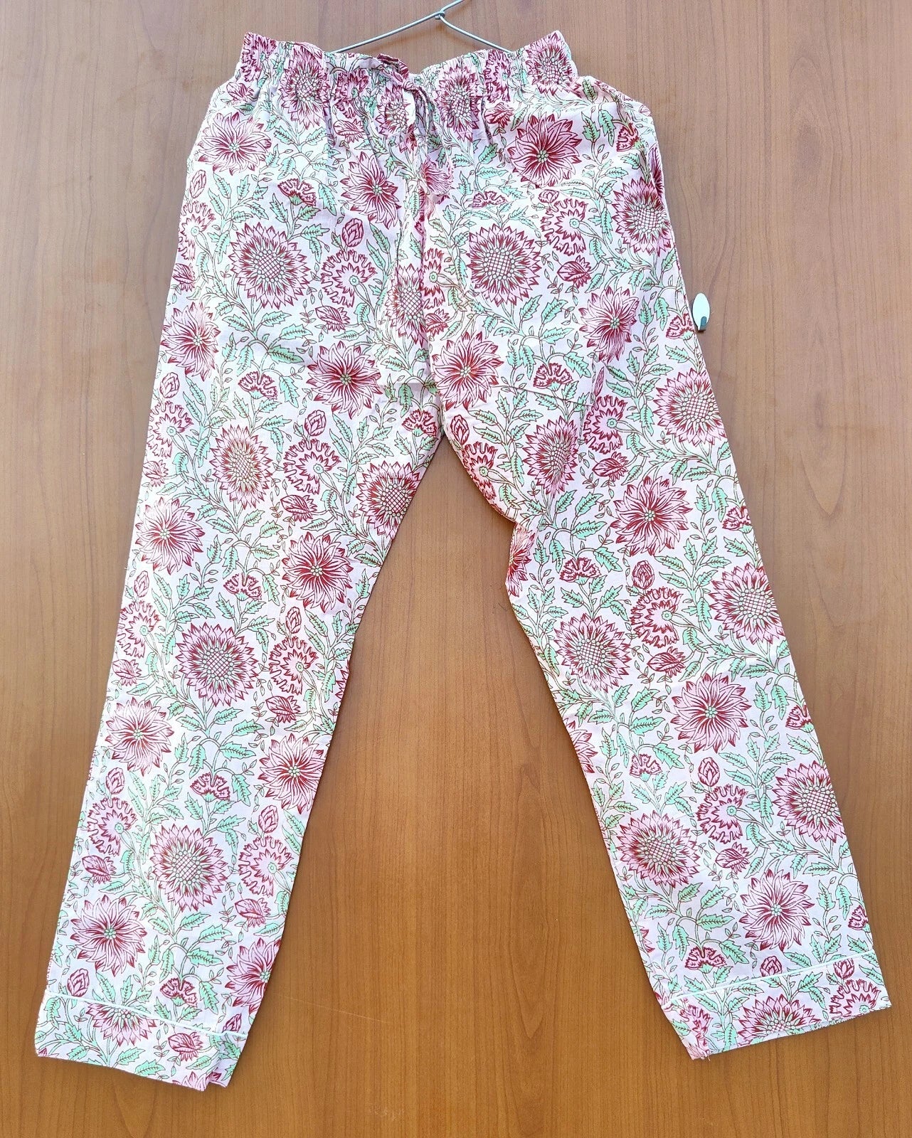 100% pure cotton hand block printed night suit, perfect for summer while sipping