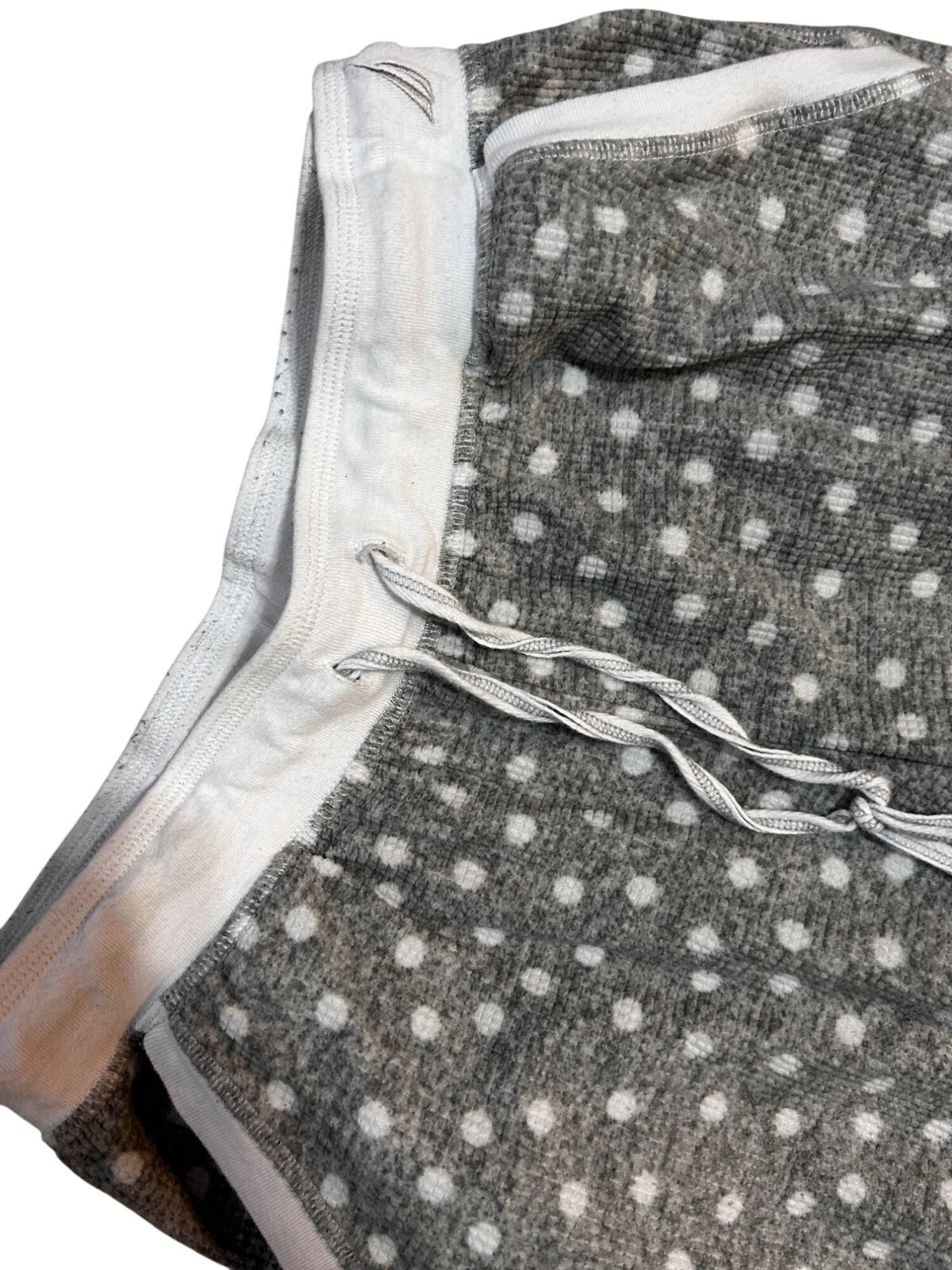 Náutica Gray White Polka-Dot Pajama Set Womens Medium 1669