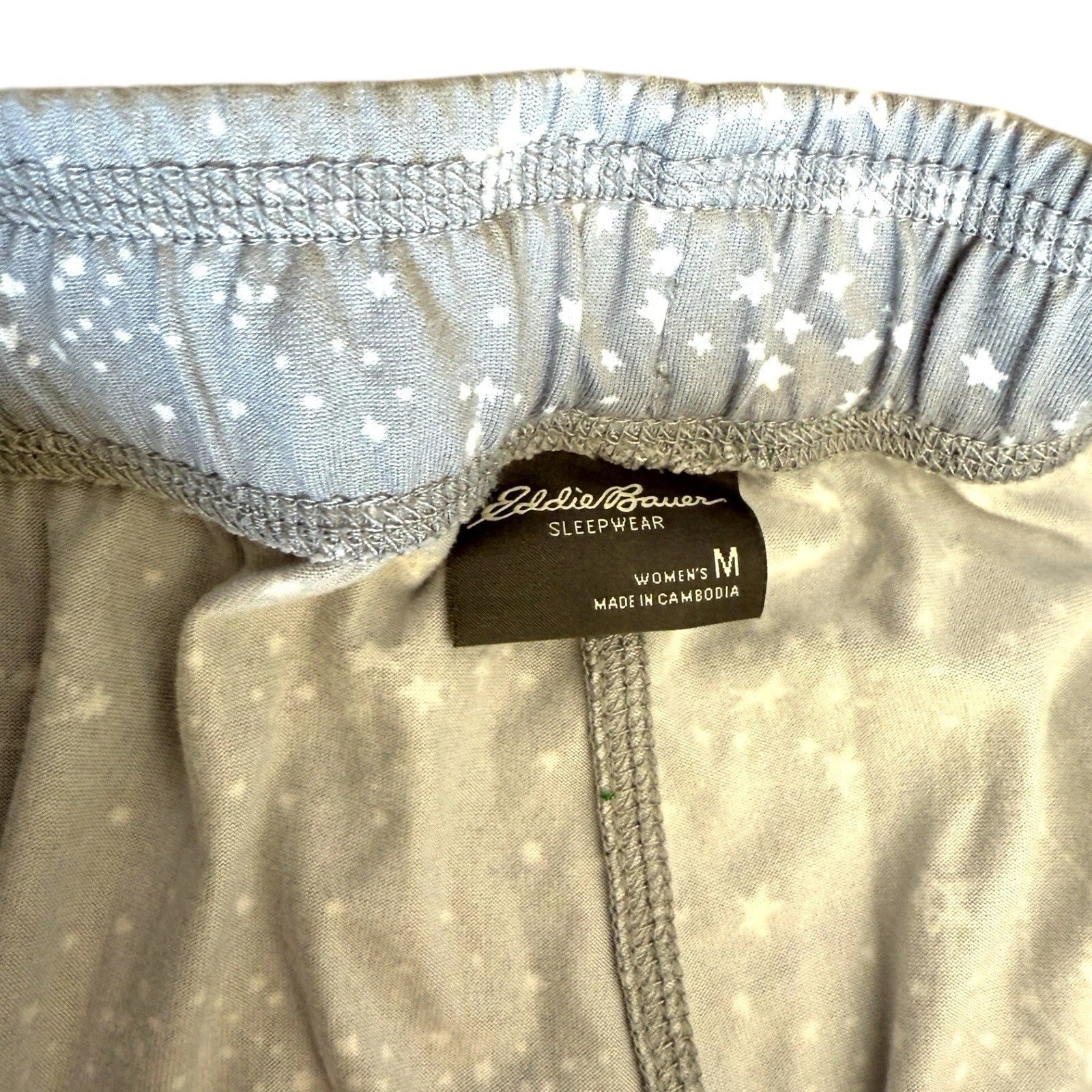 Eddie Bauer Sleepwear Women’s Size M 2 Piece Pajama Set Stars Constellations
