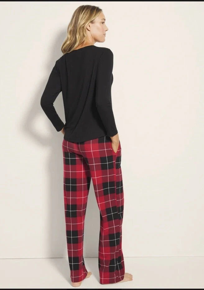 Soma Cool Nights Packaged Long-Sleeve Pant Set Value $84 M