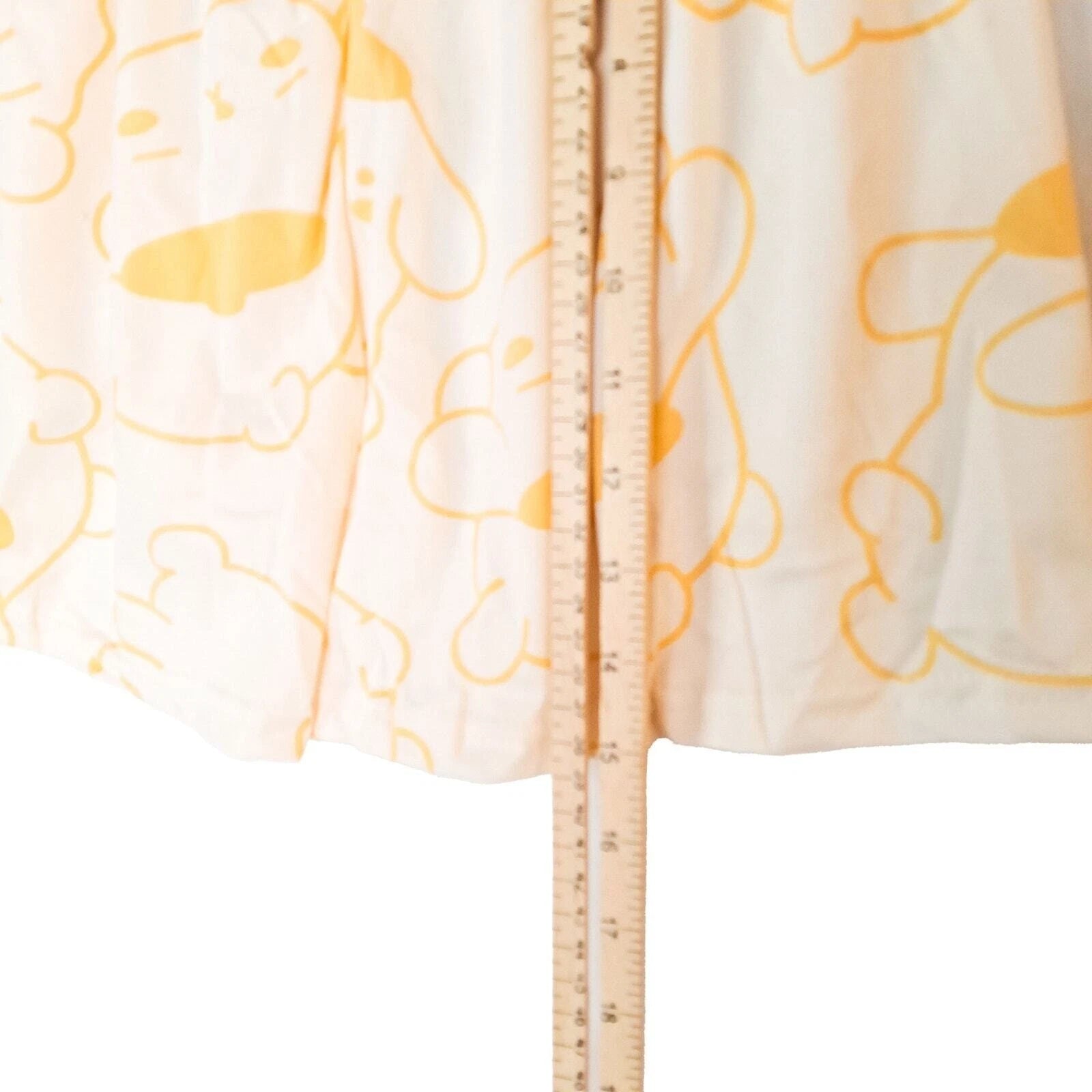 Pompompurin Pajamas Women XL Yellow Cotton Set Short Sleeve Loose Fit NWT Anime