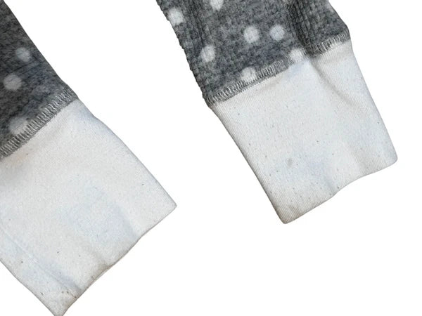 Náutica Gray White Polka-Dot Pajama Set Womens Medium 1669