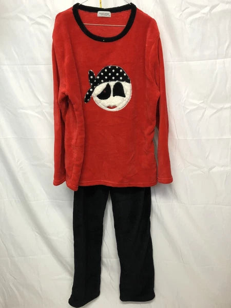 Massana Women's Pajama Set Size XXL Colors Red And Black New !!
