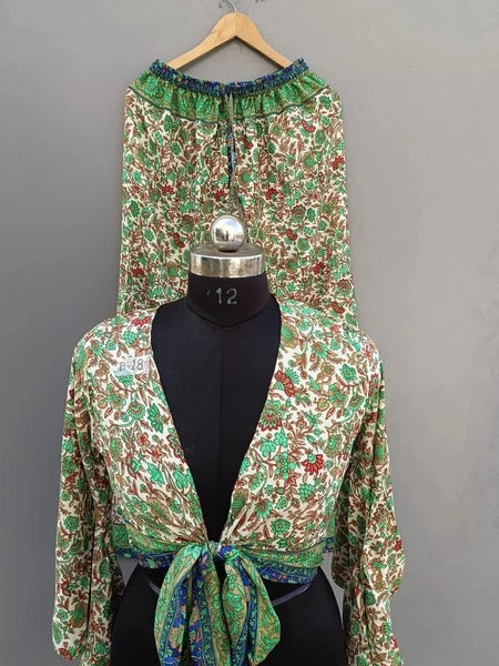 5 PJ Set Women Silk Pajamas Set Long Sleeve Button-Down Sleepwear Loungewear