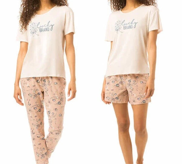 Lucky Brand Ladies Pajama 3pc/set Pink Size L
