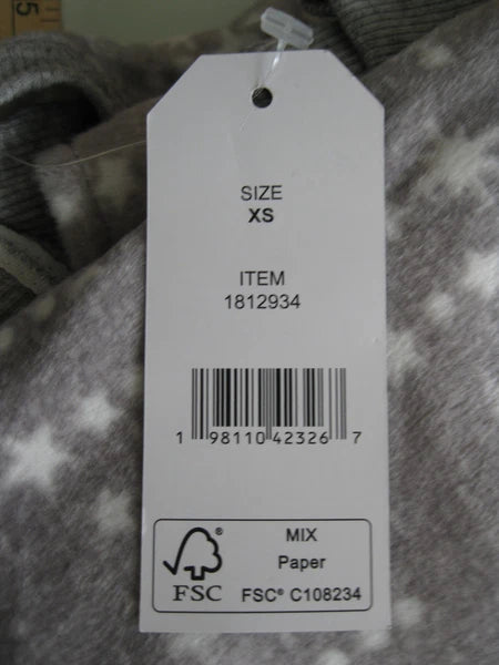 Nautica Women's 2 Piece Fleece Pajama Sleepwear Set, grey, XS (1019)