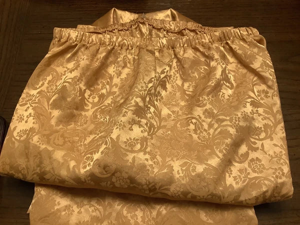 Vintage Enchanting Ladies Sleepwear. Medium (10-12). Gold. 3 Piece.
