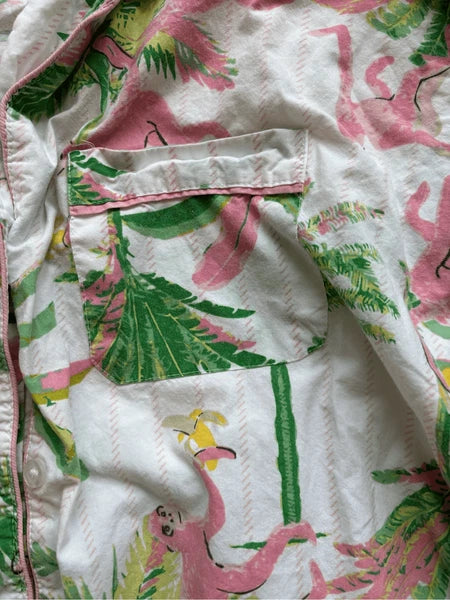 8 Oak Lane Women's Monkeys Long Sleeve Cotton Shorts Set, L/XL $89