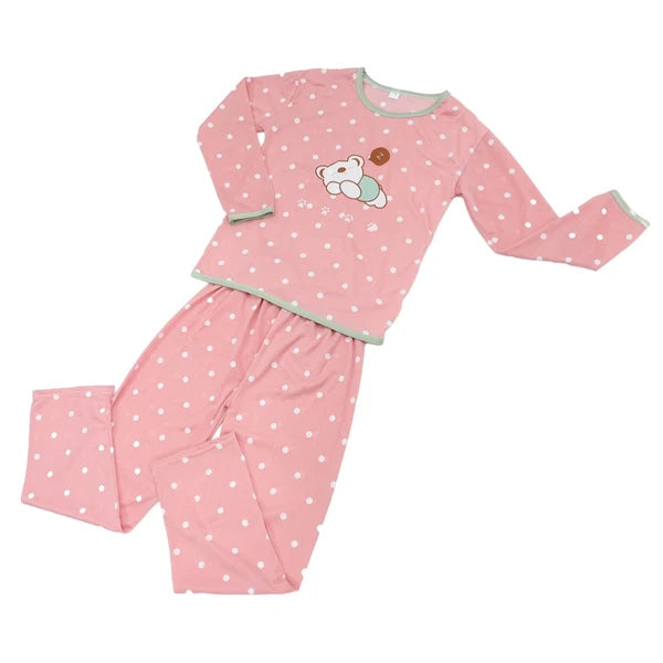 Set of 2 Girl Child Household Sleepwear Suit Autumn Pajamas for Women