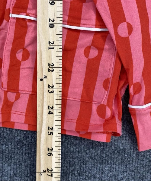 NEW Beauty Sleep Social Pajama Set Long Sleeve Top Short Womens XXL Red Pink