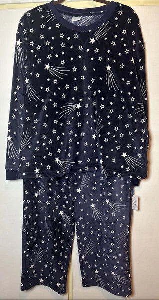 Sleep Sense Pants Womens 2X Black And White Christmas Pajama Bottoms