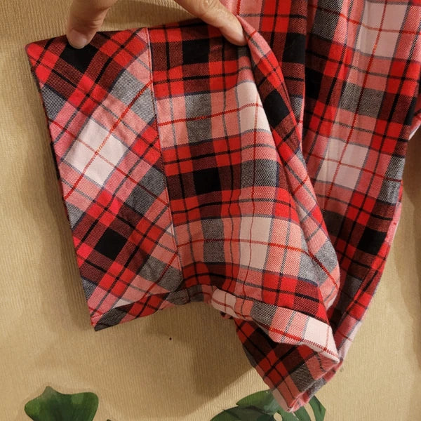 Victoria's Secret Dream Tartan Plaid Pajama Set Red Medium 2pc Pant Set Holiday