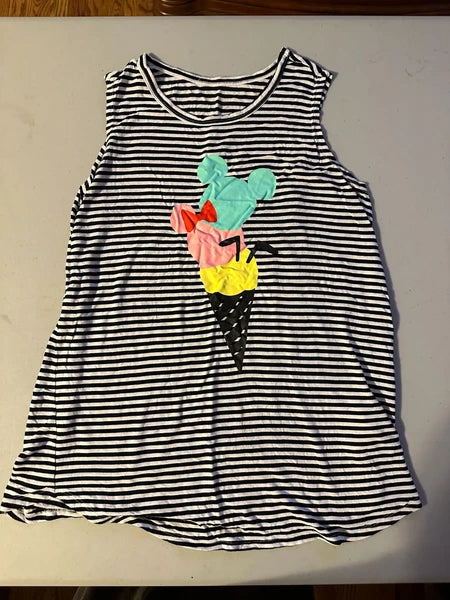 Disney Parks Mickey Sleep Set Women's SMALL Ice Cream Cone Theme