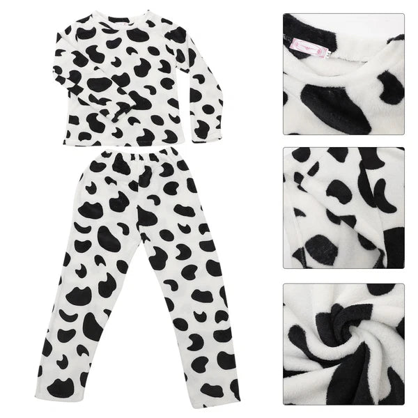 Loungewear Sets for Women Miss Woman Warm Pajamas Flannel Nighty