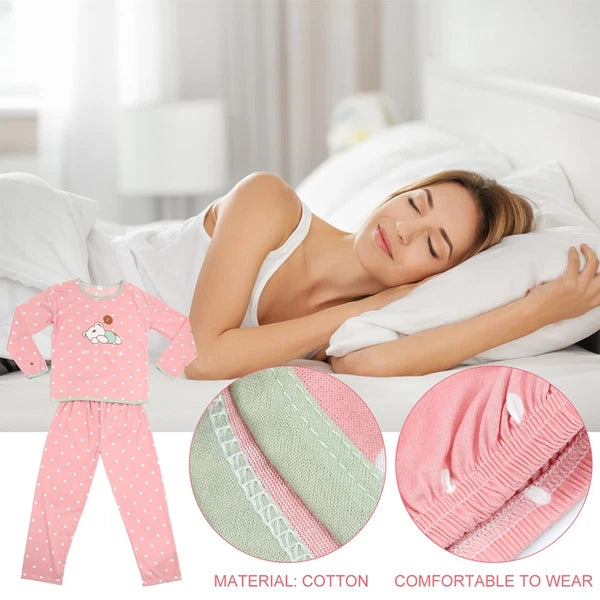 Set of 2 Girl Child Household Sleepwear Suit Autumn Pajamas for Women