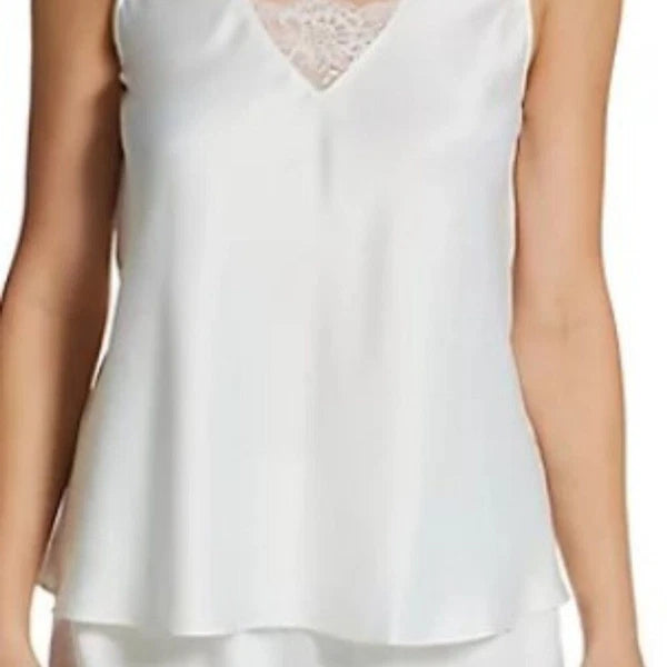 NWT Flora Nikrooz Claudine Matte Shirt Set with Lace