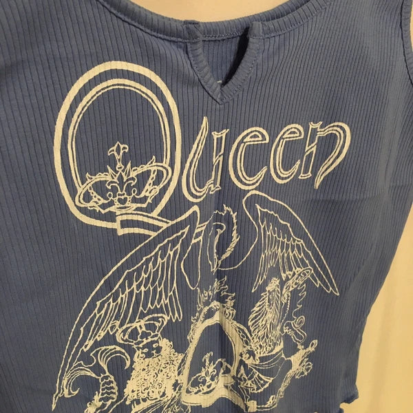 Queen Women’s Ribbed Tank Top And Shorts 2 Piece Pajama Set