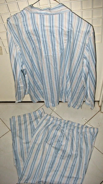 GOOD QUALITY - XL - COTTON - 2 PC PAJAMA SET - LONG SLEEVE - EMBROIDERED POCKET