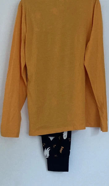 LADIES F&F ' BOO CREW ' HALLOWEEN GHOST LONG SLEEVE LONG LEG PYJAMAS BNWT XL